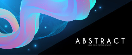 3D Gradient Design. Colorful Abstract Composition. Liquid Color Shape.の写真素材