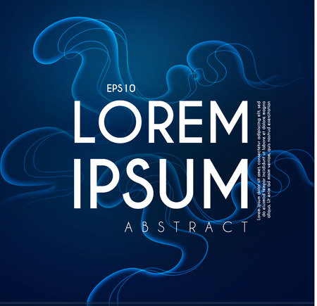 Abstract Wave Motion Background. Minimalistic Fluid Design. Magic Depth.のイラスト素材