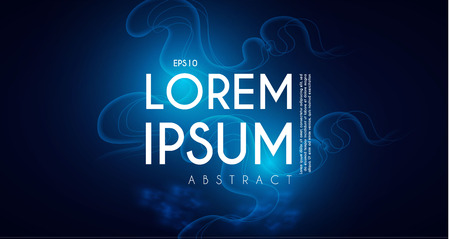 Abstract Wave Motion Background. Minimalistic Fluid Design. Magic Depth.のイラスト素材