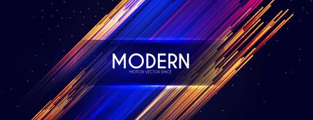 Colorful Motion Striped Effect with Light. Abstract Magic Color Background.