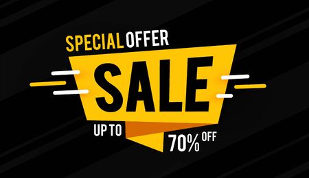 Super sale minimalistic design template. Special offer. Big sale.のイラスト素材