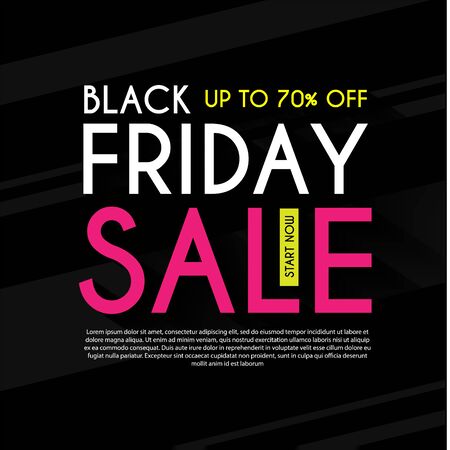 Black friday. Sale striped design template.のイラスト素材