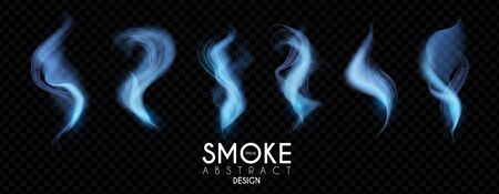 Smoke effects set. Mist wave collection. Magic waves.のイラスト素材