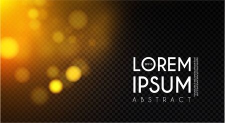 Bokeh Effect on transparent background. Shining design. Light decoration.のイラスト素材