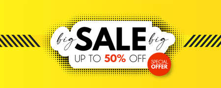 Big Sale design. Special offer poster template
