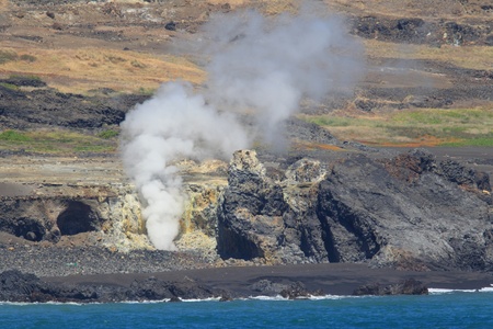 Iwo Island  volcanic islands  in Ogasawara Islands, Japanの写真素材