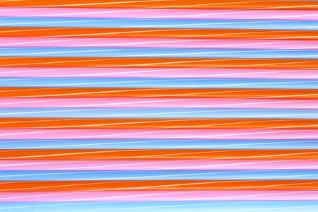 Abstract pattern of multi color drinking straws (horizontally/landscape orientation)の写真素材