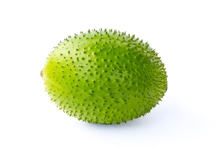 A Southeast Asian fruit, commonly know as Gac, Baby Jackruit, Spiny Bitter Gourd, Sweet Grourd or Cochinchin Gourd. Very delicious and medicinal propertiesの写真素材