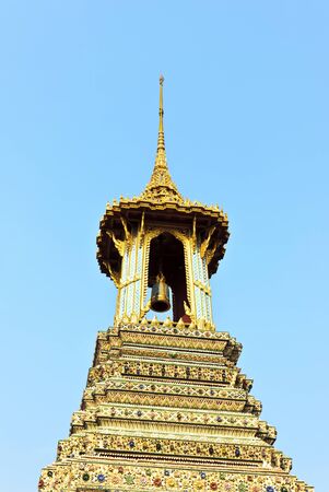 The belltower at Wat Phra Kaew, Bangkok, Thailandの写真素材
