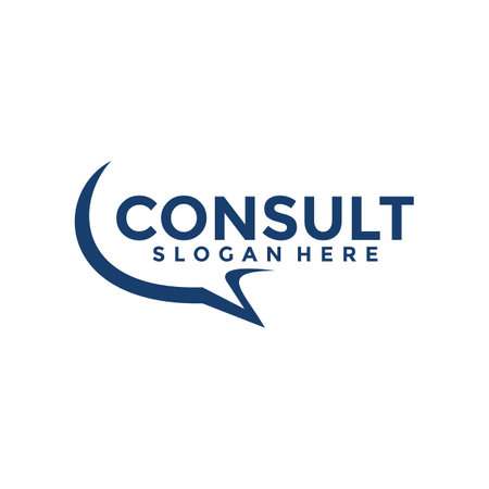 Consulting agency logo, Consult logo Template, Consult logo icon vectorのイラスト素材