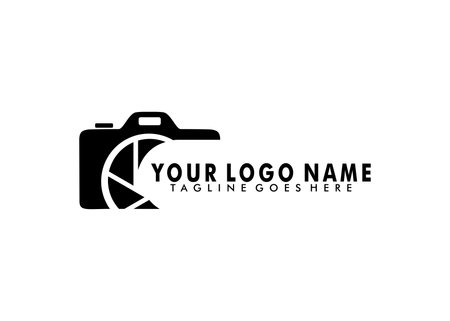 camera photography logo icon vector templateのイラスト素材