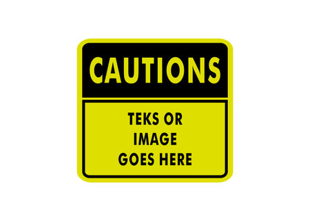 Cautions sign vector icon template