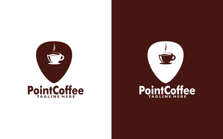 coffee logo concept identity for Restaurant, Cafe, Royalty, Boutique, Heraldic, and other vector illustrationのイラスト素材