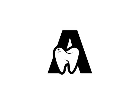 Dental Logo Design. Dentist Logo vector icon templateのイラスト素材