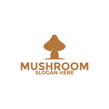 Mushroom logo vector, Creative Mushroom logo icon design templateのイラスト素材