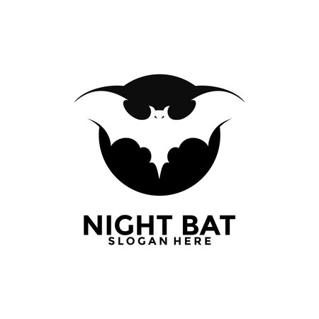 Bat logo vector, Creative Bats logo design templateのイラスト素材