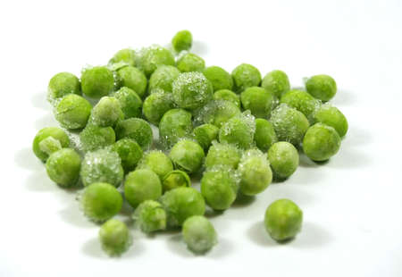 several green frozen beansの写真素材