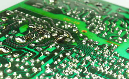 electronic board macro view
