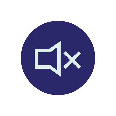 Mute speaker vector icon. Sound symbol. Flat design style.のイラスト素材
