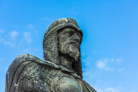 PERESLAVL-ZALESSKY, YAROSLAVL REGION, RUSSIA - March 25, 2019: The Monument to Alexander Nevsky square near Spaso-Preobrazhensky Cathedralのeditorial素材