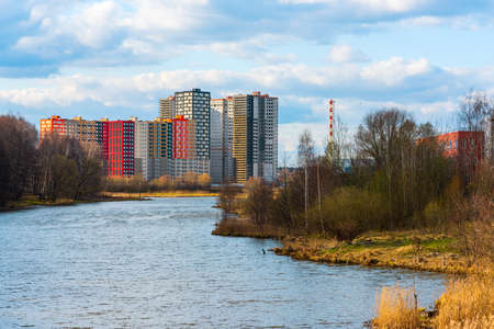 Balashikha, Russia - April 21, 2020: Pehra housing complex, 33 microdistrictのeditorial素材