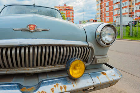 Balashikha, Russia - May 23, 2021: Classic Soviet car GAZ-21 Volgaのeditorial素材