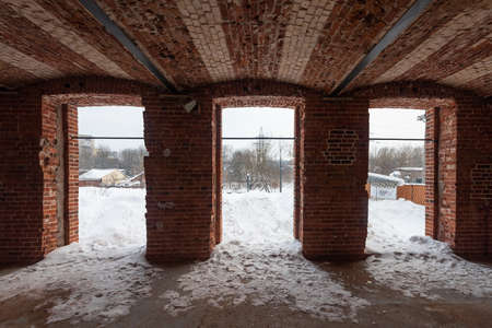 Balashikha, Russia - February 6, 2022: Monument of architecture Balashikha cotton-spinning factoryのeditorial素材