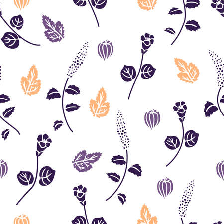 Colorful Floral Seamless Pattern Repeated Illustration Background Textureのイラスト素材