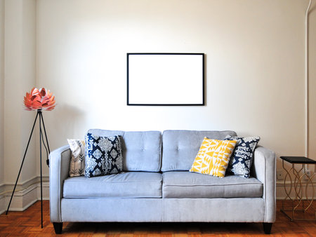 interior frame mockupの写真素材