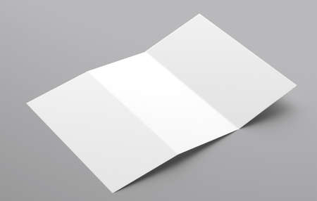 trifold brochure mockkupの写真素材