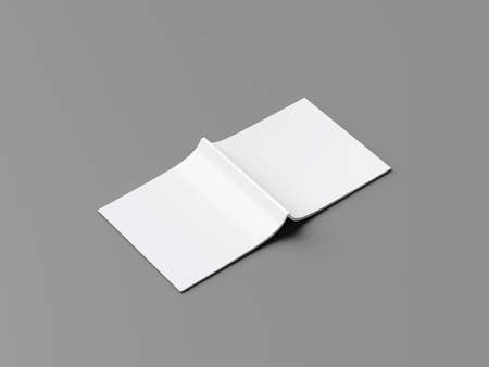 square book or magazine mockupの写真素材