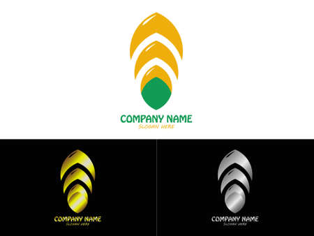 Simple logo design and elegant colorsのイラスト素材
