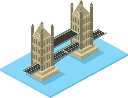 Isometric illustrations from famous places in Europe, vector illustration historic buildings Suitable for Diagrams, Infographics, Book Illustration, Game Asset, And Other Graphic Related Assetsのイラスト素材
