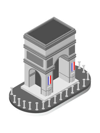 Isometric illustrations from famous places in Europe, vector illustration historic buildings Suitable for Diagrams, Infographics, Book Illustration, Game Asset, And Other Graphic Related Assetsのイラスト素材