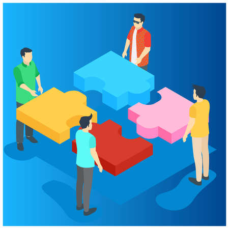 Isometric professional growth, human resources management, helping employees to grow, work of hr, careerのイラスト素材