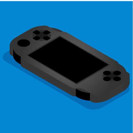 3d video game console. Vector illustration of an isometric gamepad - Vector