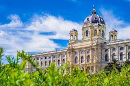 Natural History Museum, Vienna. Maria Theresa Square in Austriaのeditorial素材