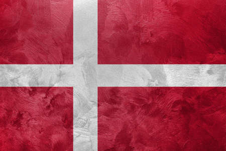 Textured photo of the flag of Denmark.の写真素材