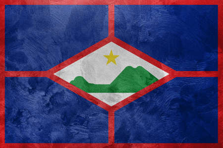 Textured photo of the flag of Sint Eustatius.の写真素材