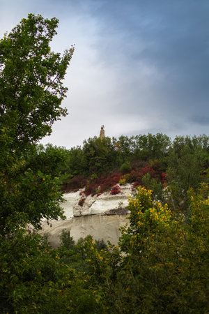 Peak of candle in city of Soroca. Sight of Republic of Moldova.