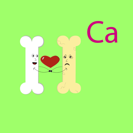 Healthy Bone Giving Health to Sick Boneのイラスト素材