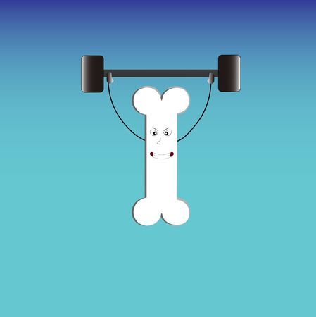 Healthy bone doing exerciseのイラスト素材