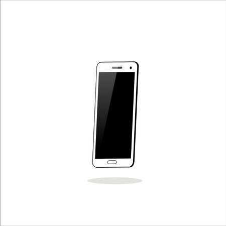 Smartphone on white backgroundのイラスト素材