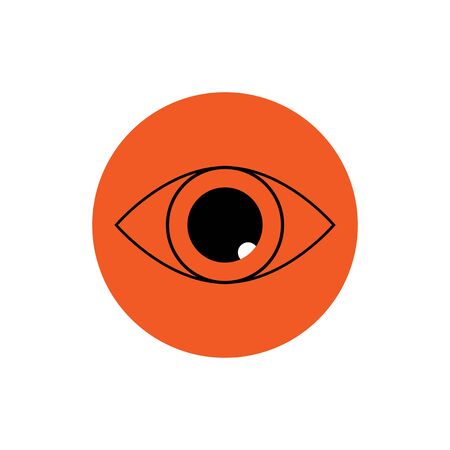 eye square icon vectorのイラスト素材