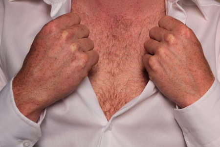 chest of a manの写真素材