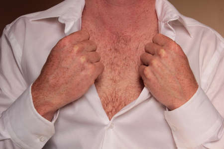 chest of a manの写真素材