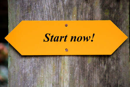 Start now!の写真素材