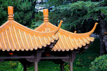 chinese roofの写真素材