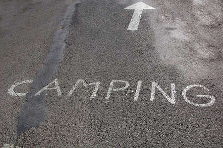 camping signの写真素材
