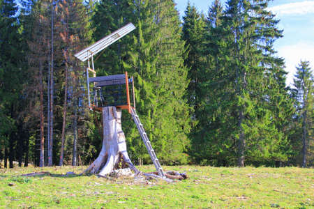 High seat for a hunterの写真素材